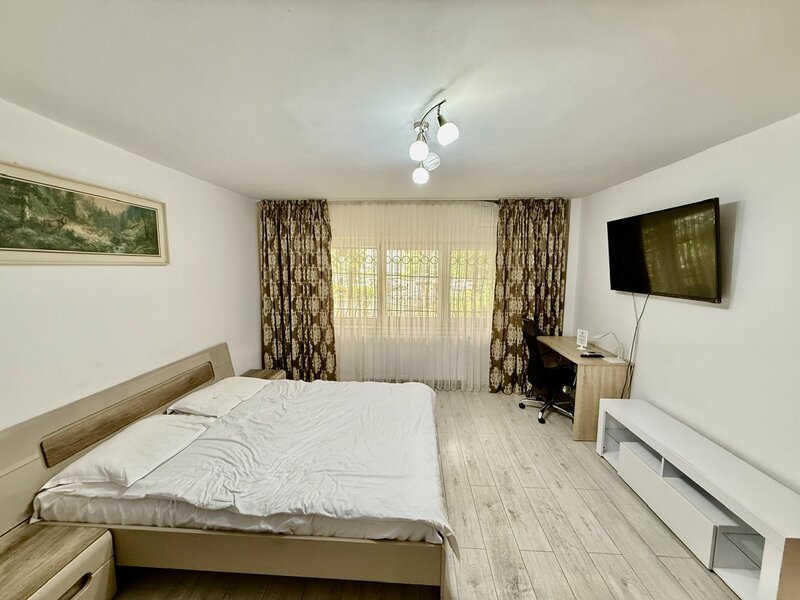 Piata Alba Iulia, apartament 2 camere decomandat, parter, 2 bai, centrala